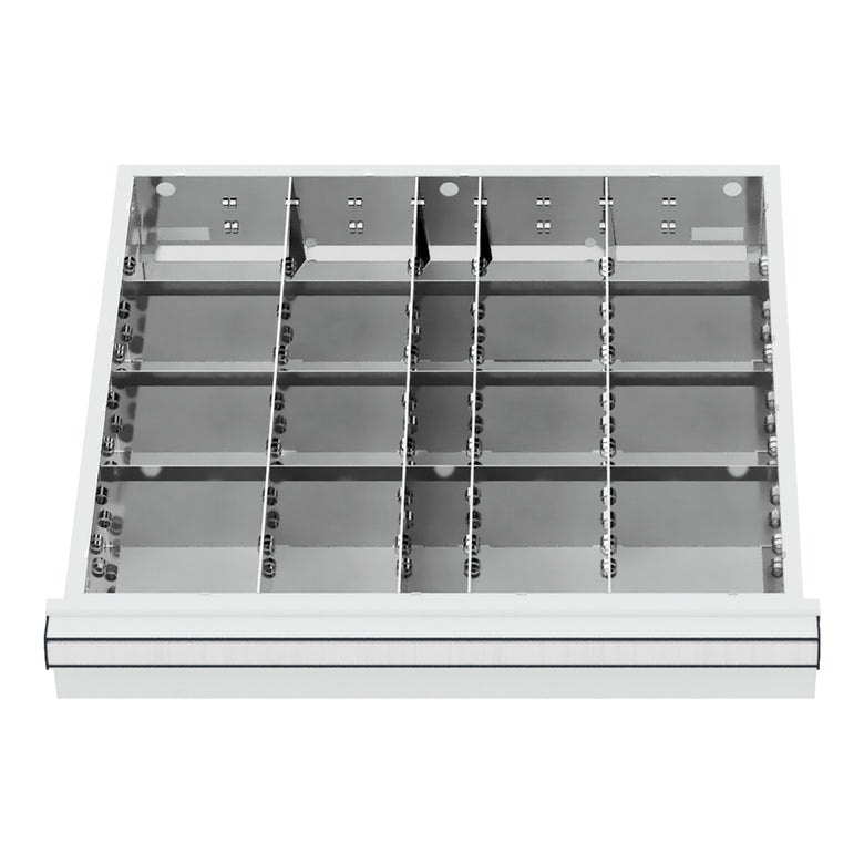 STIER drawer divider metal divider BLH 100/125 mm internal dimensions 500x450 mm