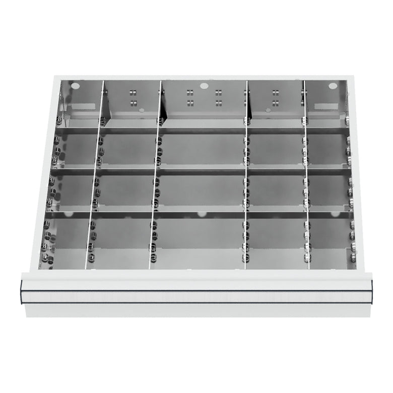 STIER drawer divider metal divider BLH 100/125 mm internal dimensions 500x450 mm