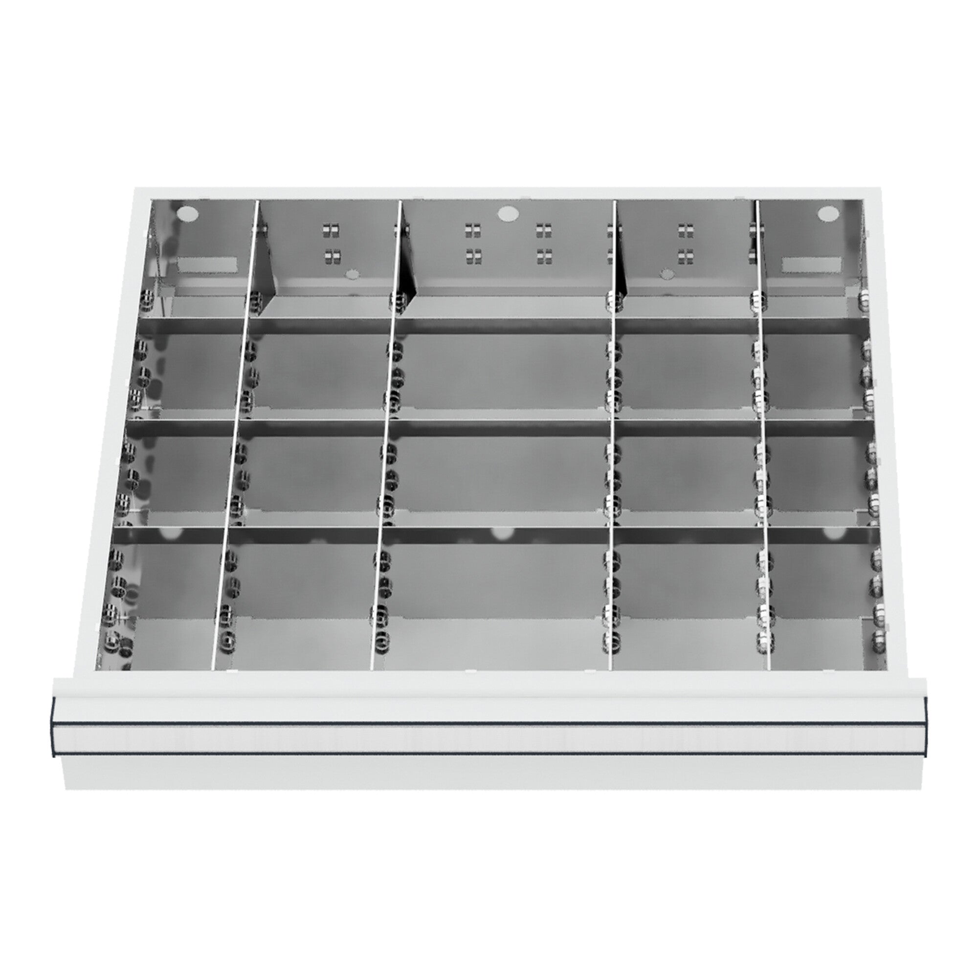 STIER Schubladeneinteilung Metalleinteilung BLH 100/125 mm Innenmaß 500x450 mm