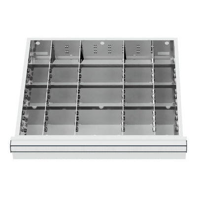 STIER Schubladeneinteilung Metalleinteilung BLH 100/125 mm Innenmaß 500x450 mm