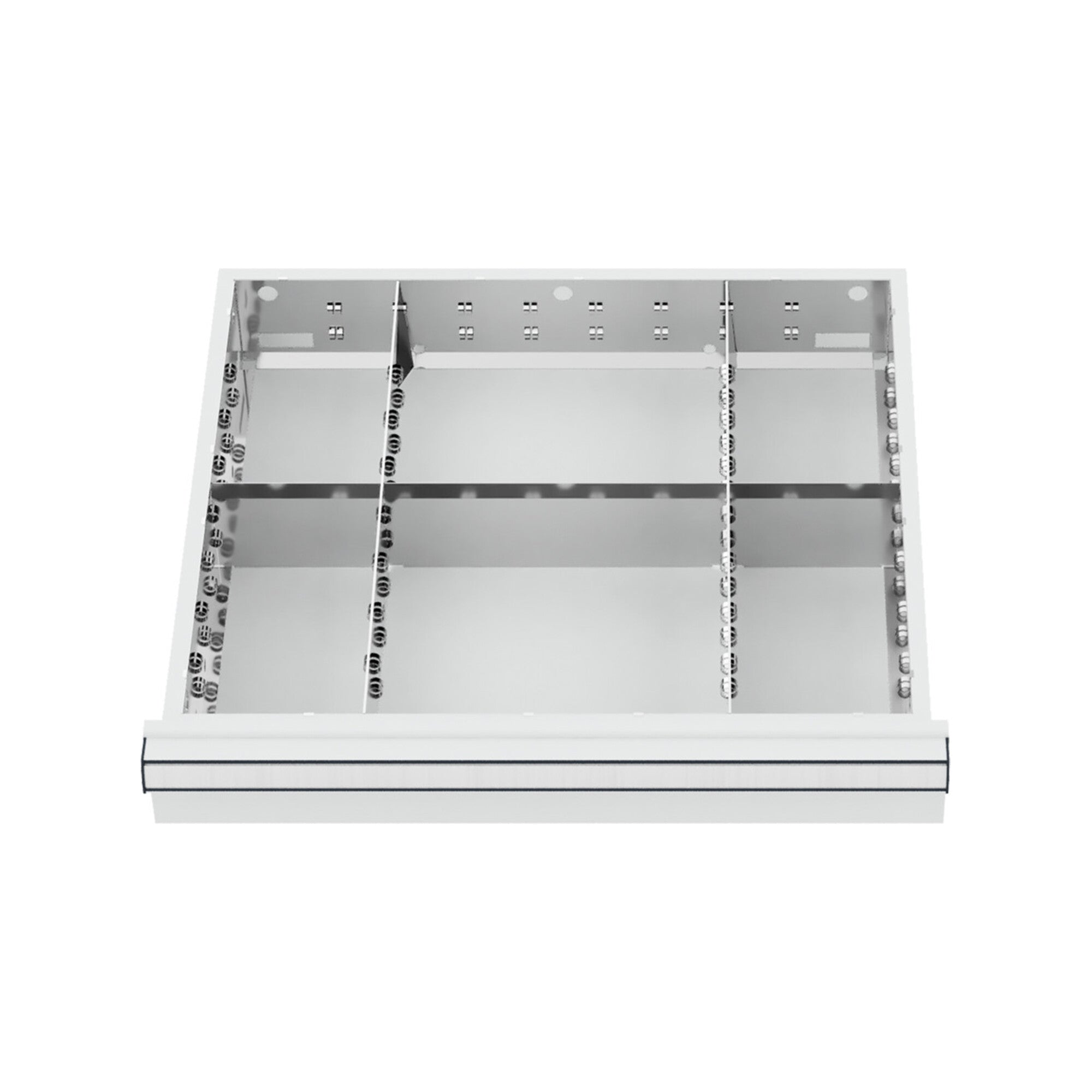 STIER Schubladeneinteilung Metalleinteilung BLH 100/125 mm Innenmaß 500x450 mm 6