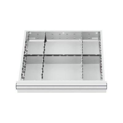 STIER drawer divider metal divider BLH 100/125 mm internal dimensions 500x450 mm 6