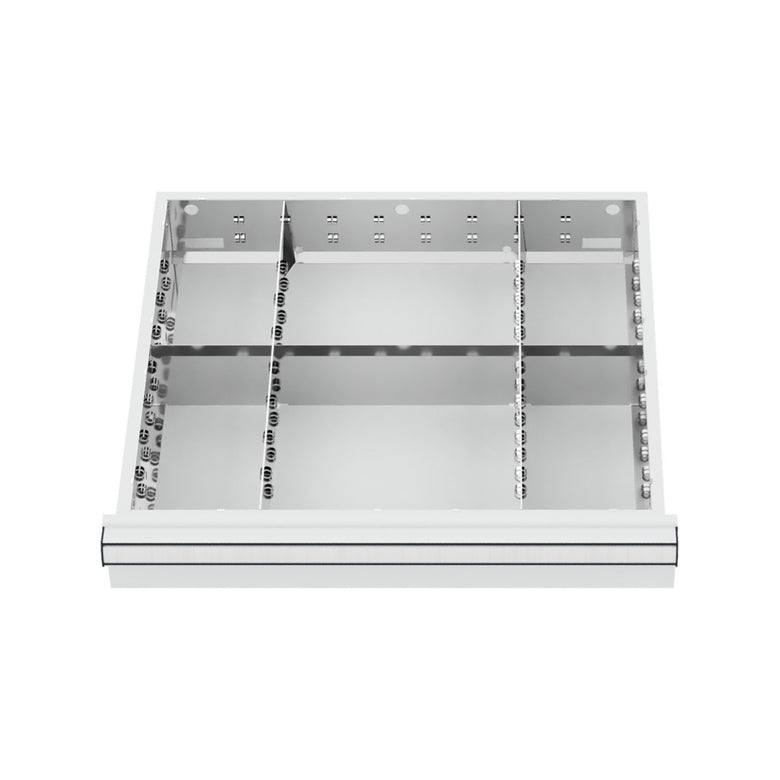 STIER drawer divider metal divider BLH 100/125 mm internal dimensions 500x450 mm 6