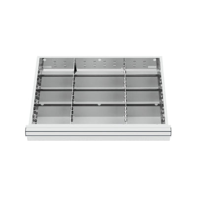 STIER Schubladeneinteilung Metalleinteilung BLH 100/125 mm Innenmaß 600x450 mm