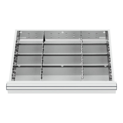 STIER Schubladeneinteilung Metalleinteilung BLH 100/125 mm Innenmaß 600x450 mm