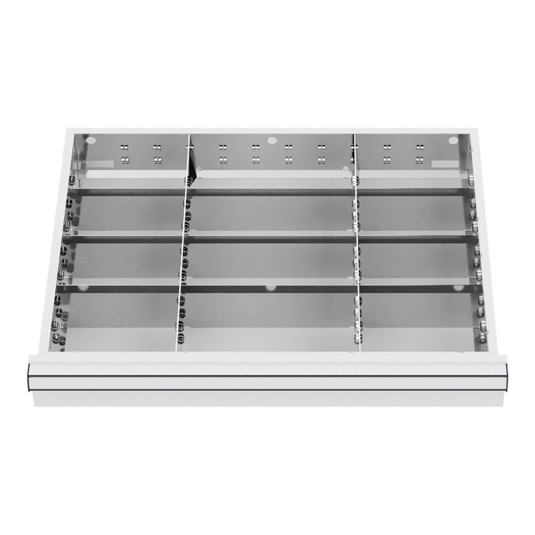 STIER Schubladeneinteilung Metalleinteilung BLH 100/125 mm Innenmaß 600x450 mm
