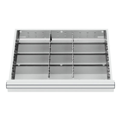 STIER Schubladeneinteilung Metalleinteilung BLH 100/125 mm Innenmaß 600x450 mm