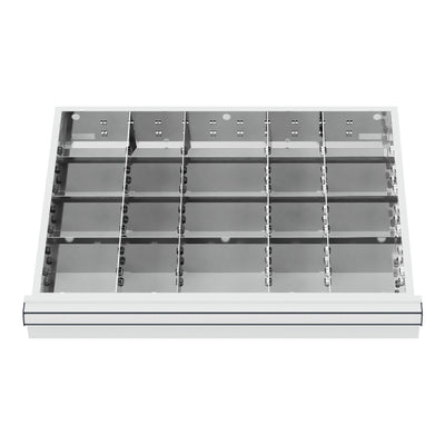 STIER drawer divider metal divider BLH 100/125 mm internal dimensions 600x450 mm