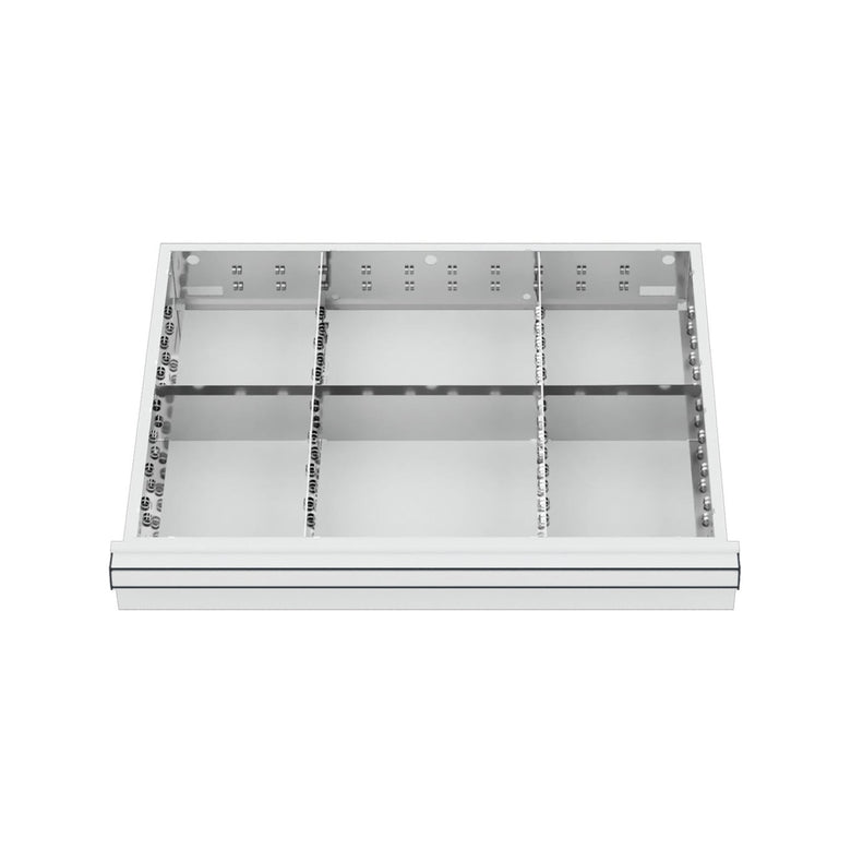 STIER Schubladeneinteilung Metalleinteilung BLH 100/125 mm Innenmaß 600x450 mm 6
