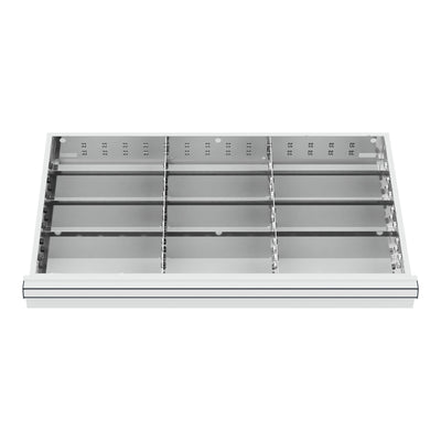 STIER Schubladeneinteilung Metalleinteilung BLH 100/125 mm Innenmaß 800x450 mm