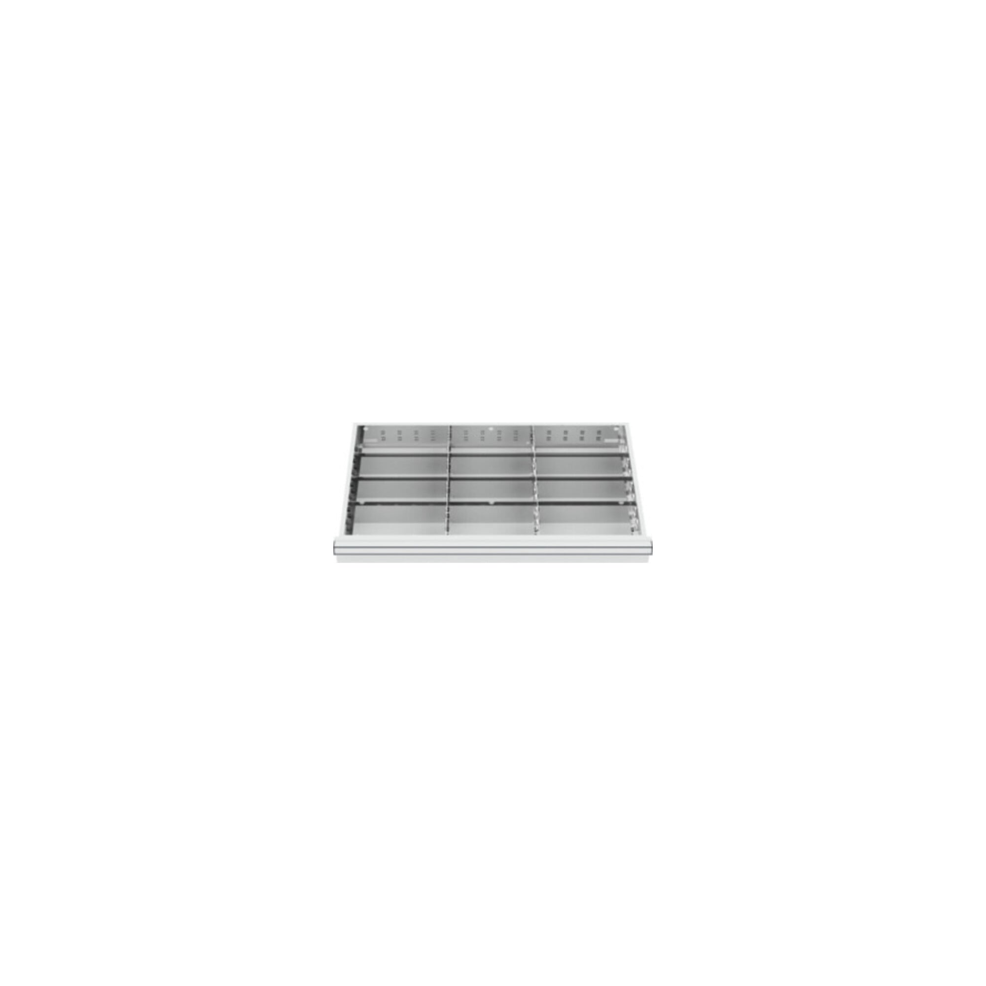 STIER Schubladeneinteilung Metalleinteilung BLH 100/125 mm Innenmaß 800x450 mm