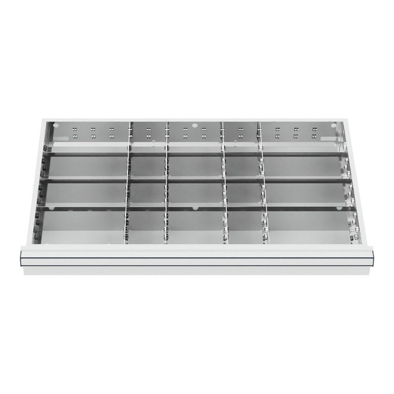 STIER Schubladeneinteilung Metalleinteilung BLH 100/125 mm Innenmaß 800x450 mm