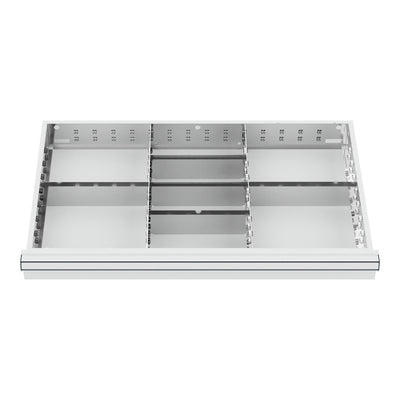 STIER Schubladeneinteilung Metalleinteilung BLH 100/125 mm Innenmaß 800x450 mm 8