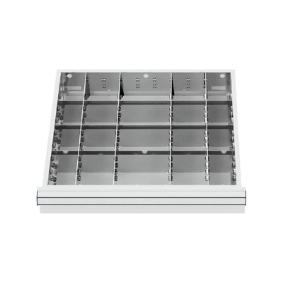 STIER Schubladeneinteilung Metalleinteilung BLH 150/175 mm Innenmaß 500x450 mm