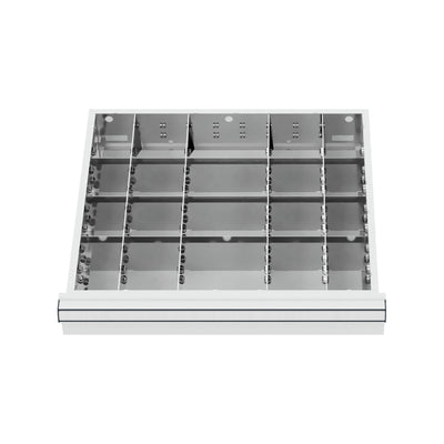 STIER Schubladeneinteilung Metalleinteilung BLH 150/175 mm Innenmaß 500x450 mm