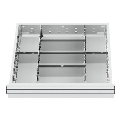 STIER Schubladeneinteilung Metalleinteilung BLH 150/175 mm Innenmaß 500x450 mm 8