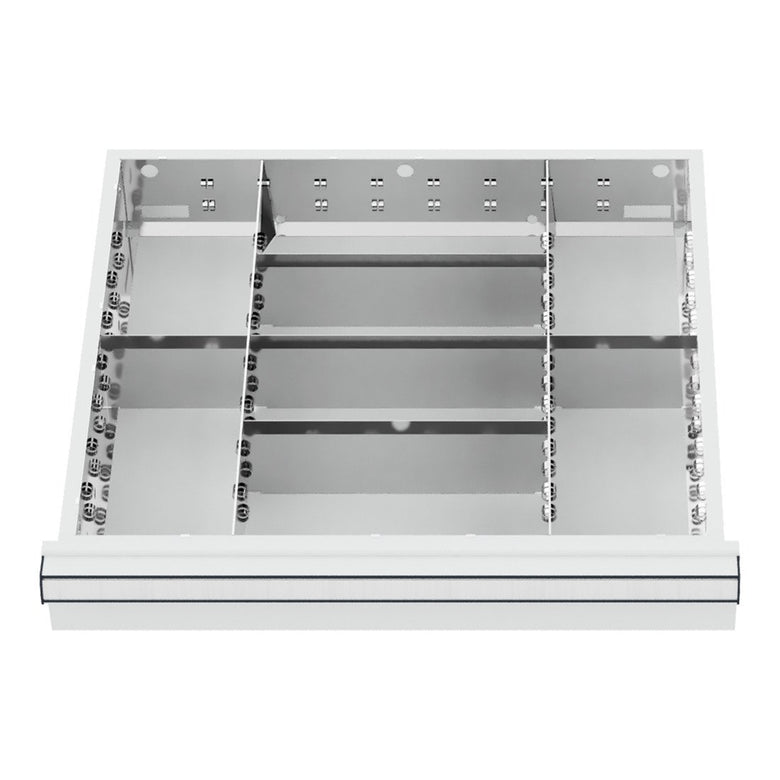 STIER Schubladeneinteilung Metalleinteilung BLH 150/175 mm Innenmaß 500x450 mm 8