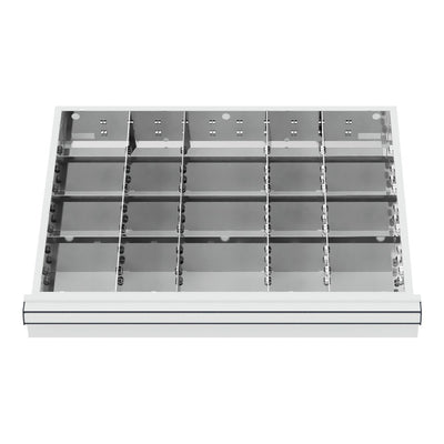 STIER Schubladeneinteilung Metalleinteilung BLH 150/175 mm Innenmaß 600x450 mm