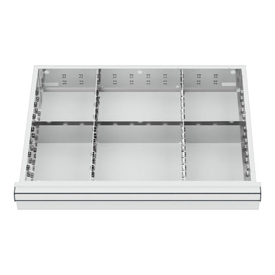 STIER Schubladeneinteilung Metalleinteilung BLH 150/175 mm Innenmaß 600x450 mm 6