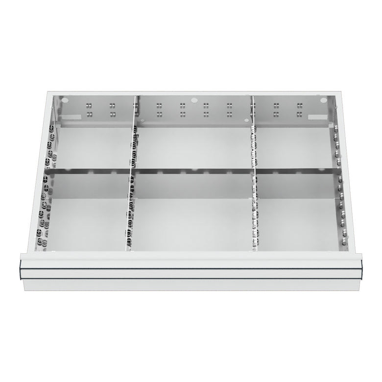 STIER Schubladeneinteilung Metalleinteilung BLH 150/175 mm Innenmaß 600x450 mm 6