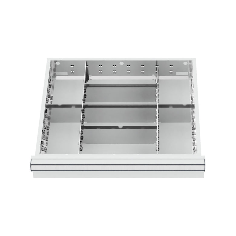 STIER Schubladeneinteilung Metalleinteilung BLH 200-300 mm Innenmaß 500x450 mm 8