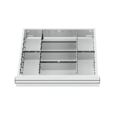STIER Schubladeneinteilung Metalleinteilung BLH 200-300 mm Innenmaß 500x450 mm 8