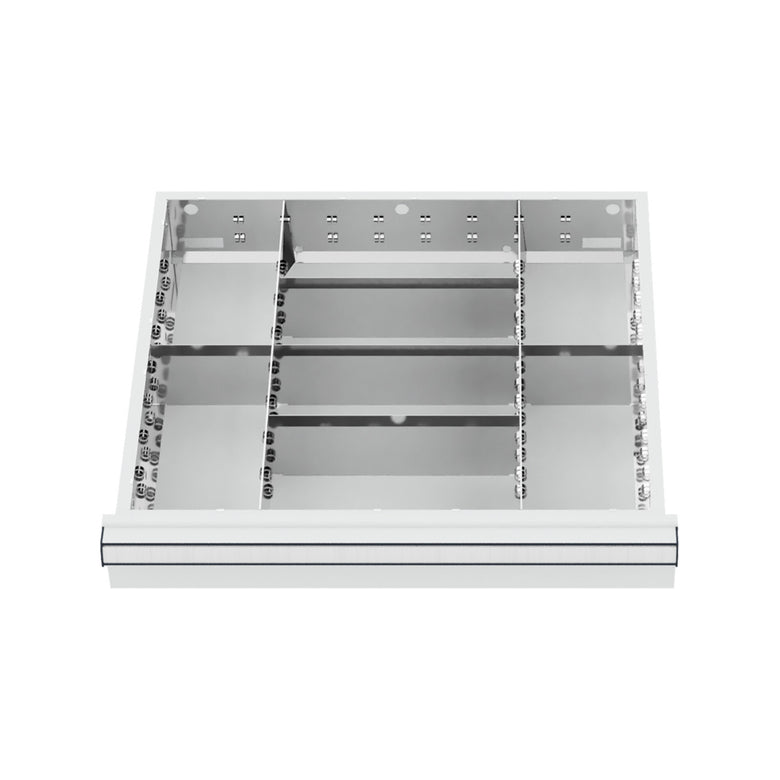 STIER Schubladeneinteilung Metalleinteilung BLH 200-300 mm Innenmaß 500x450 mm 8