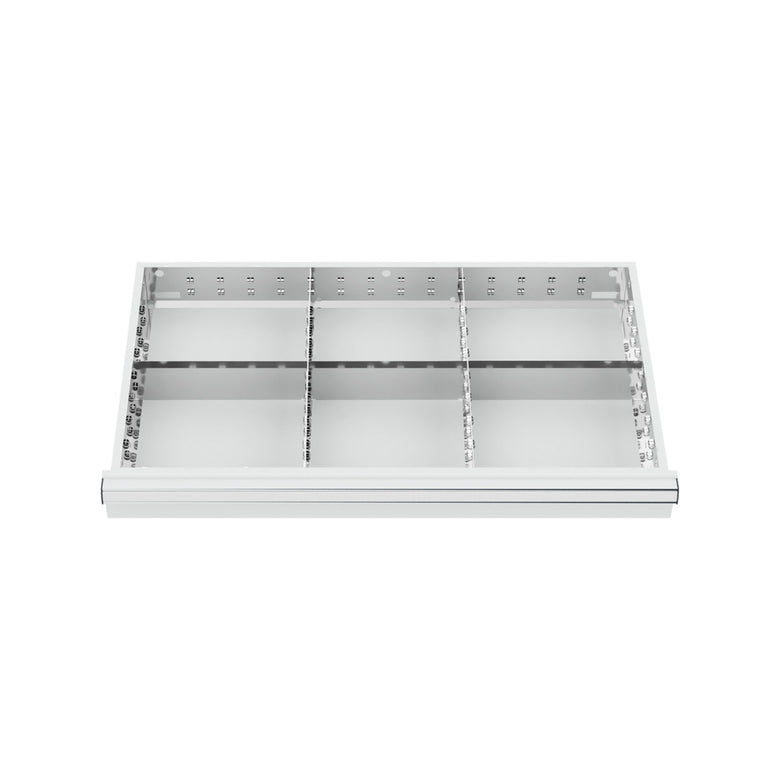STIER Schubladeneinteilung Metalleinteilung BLH 200-300 mm Innenmaß 800x450 mm 6