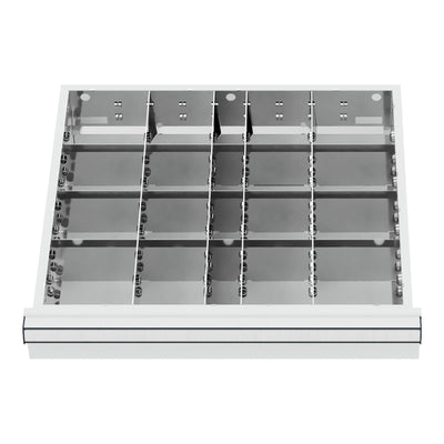 STIER drawer divider metal divider BLH 75 mm internal dimensions 500x450 mm 20
