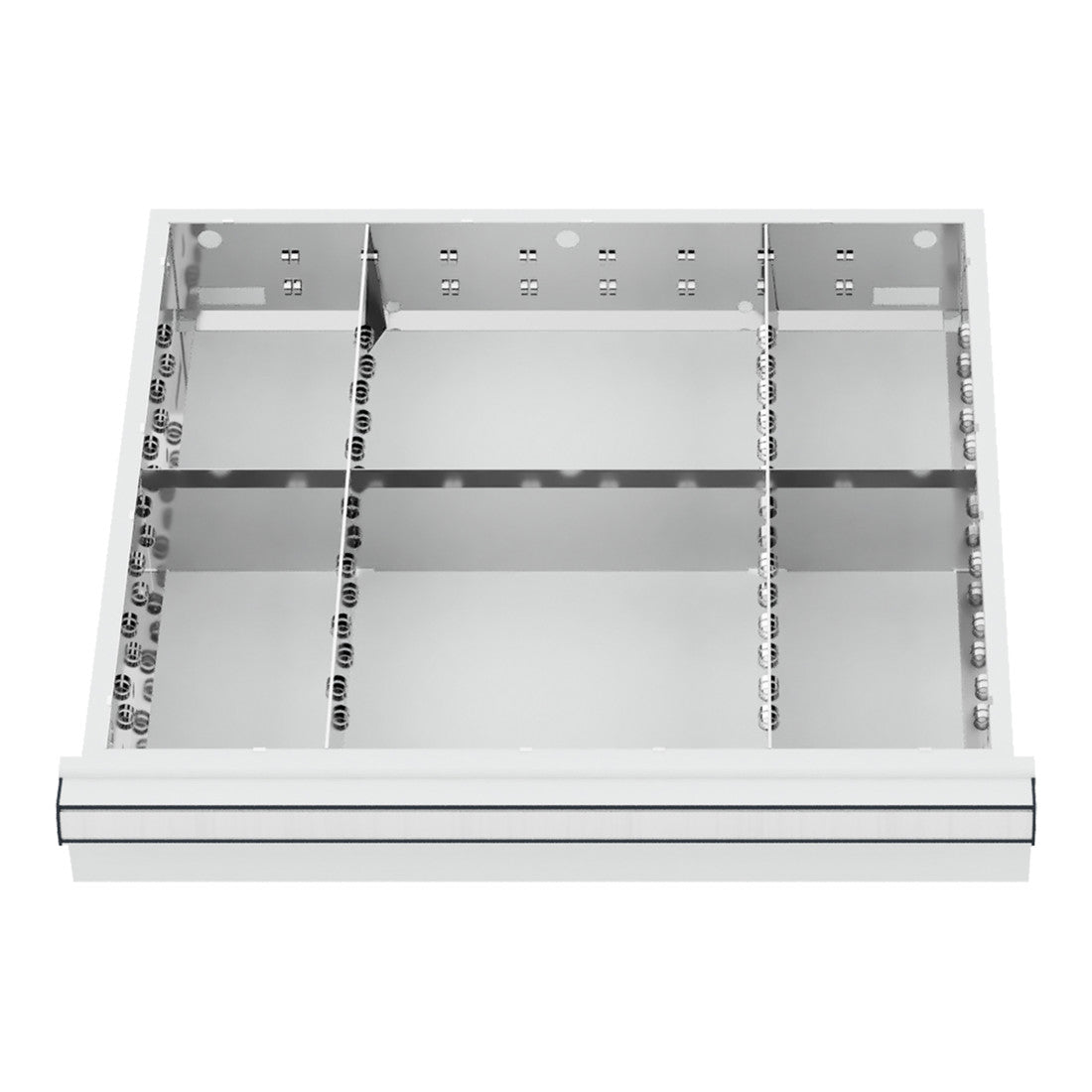 STIER Schubladeneinteilung Metalleinteilung BLH 75 mm Innenmaß 500x450 mm 6