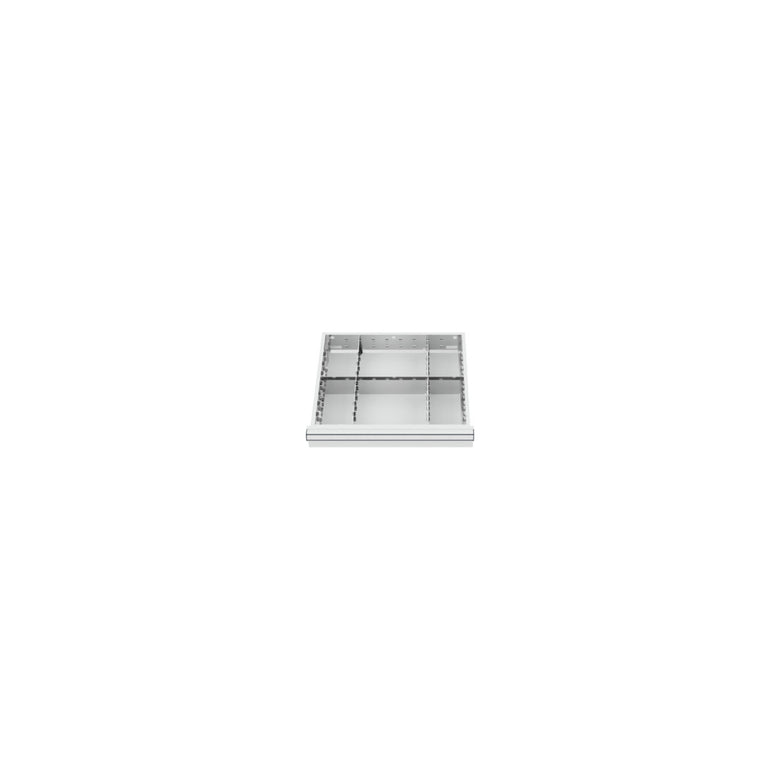 STIER Schubladeneinteilung Metalleinteilung BLH 75 mm Innenmaß 500x450 mm 6