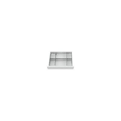 STIER Schubladeneinteilung Metalleinteilung BLH 75 mm Innenmaß 500x450 mm 6