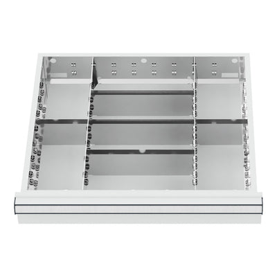 STIER Schubladeneinteilung Metalleinteilung BLH 75 mm Innenmaß 500x450 mm 8