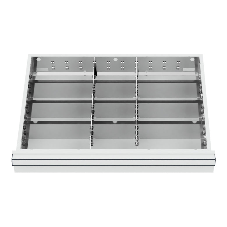 STIER Schubladeneinteilung Metalleinteilung BLH 75 mm Innenmaß 600x450 mm 12
