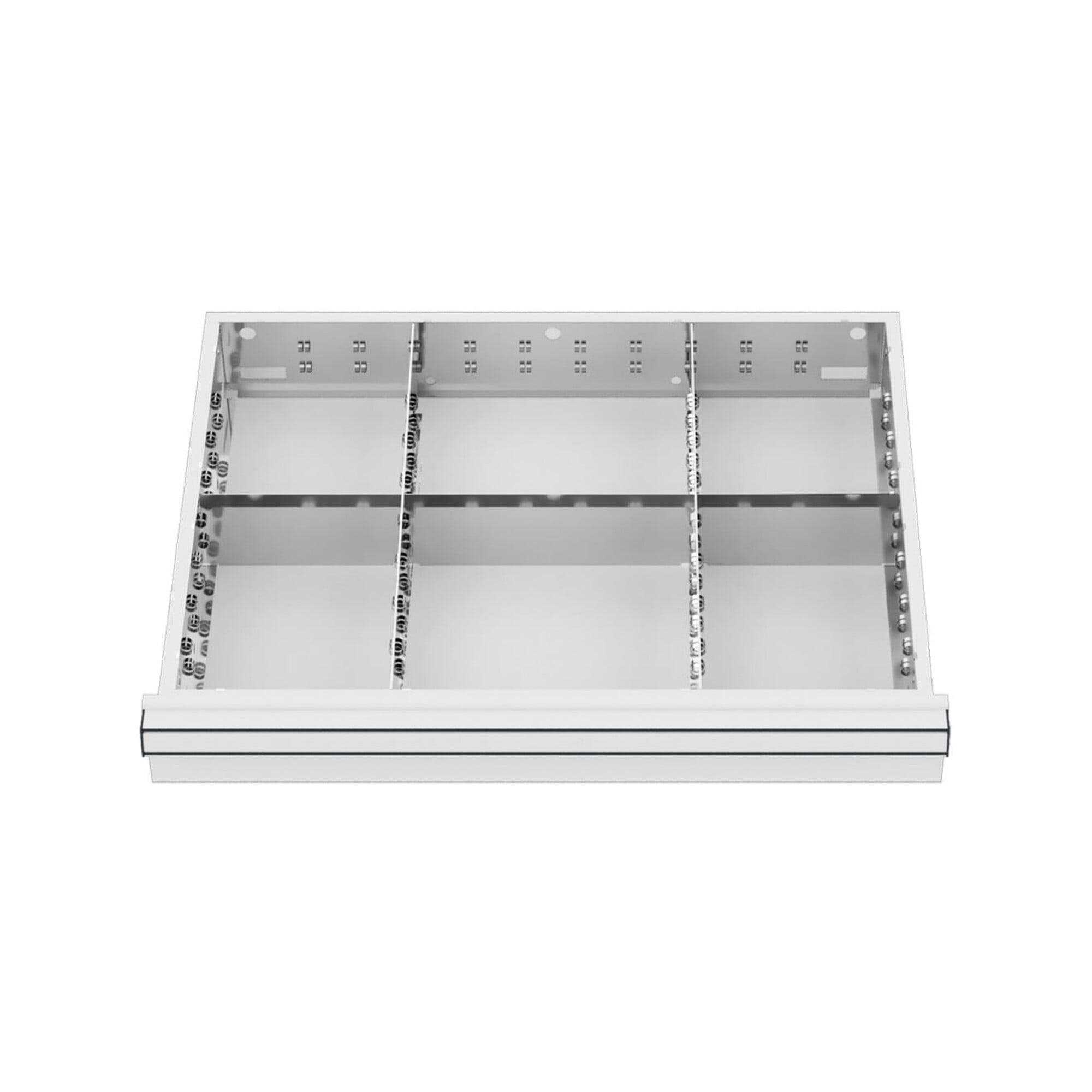 STIER Schubladeneinteilung Metalleinteilung BLH 75 mm Innenmaß 600x450 mm 6