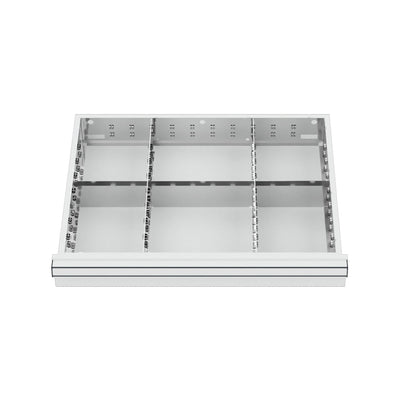 STIER Schubladeneinteilung Metalleinteilung BLH 75 mm Innenmaß 600x450 mm 6