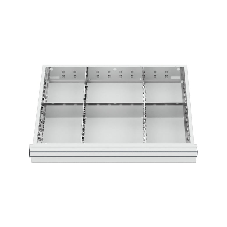 STIER Schubladeneinteilung Metalleinteilung BLH 75 mm Innenmaß 600x450 mm 6