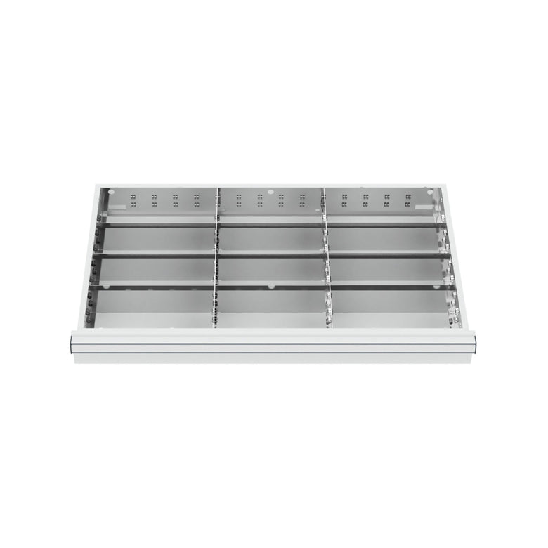 STIER Schubladeneinteilung Metalleinteilung BLH 75 mm Innenmaß 800x450 mm 12