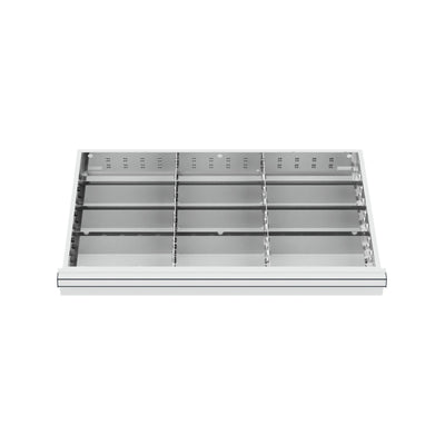 STIER Schubladeneinteilung Metalleinteilung BLH 75 mm Innenmaß 800x450 mm 12