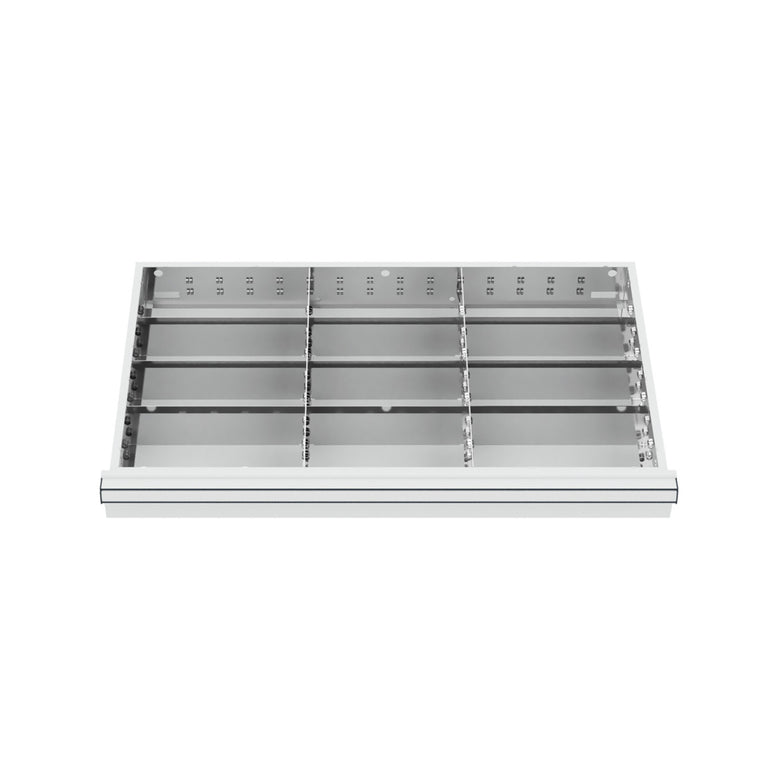 STIER Schubladeneinteilung Metalleinteilung BLH 75 mm Innenmaß 800x450 mm 12