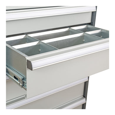 STIER Schubladeneinteilung Metalleinteilung BLH 75 mm Innenmaß 800x450 mm 12