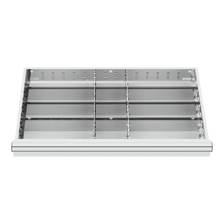 STIER Schubladeneinteilung Metalleinteilung BLH 75 mm Innenmaß 800x450 mm 12