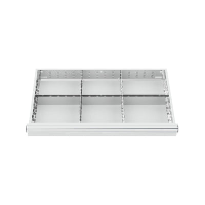 STIER Schubladeneinteilung Metalleinteilung BLH 75 mm Innenmaß 800x450 mm 6