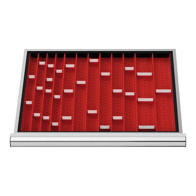 STIER drawer divider, recessed panels BLH 50 mm, internal dimensions 600x450 mm, 3 MP