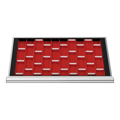 STIER Schubladeneinteilung Muldenplatten BLH 50 mm Innenmaß 800x450 mm 15 MP mit