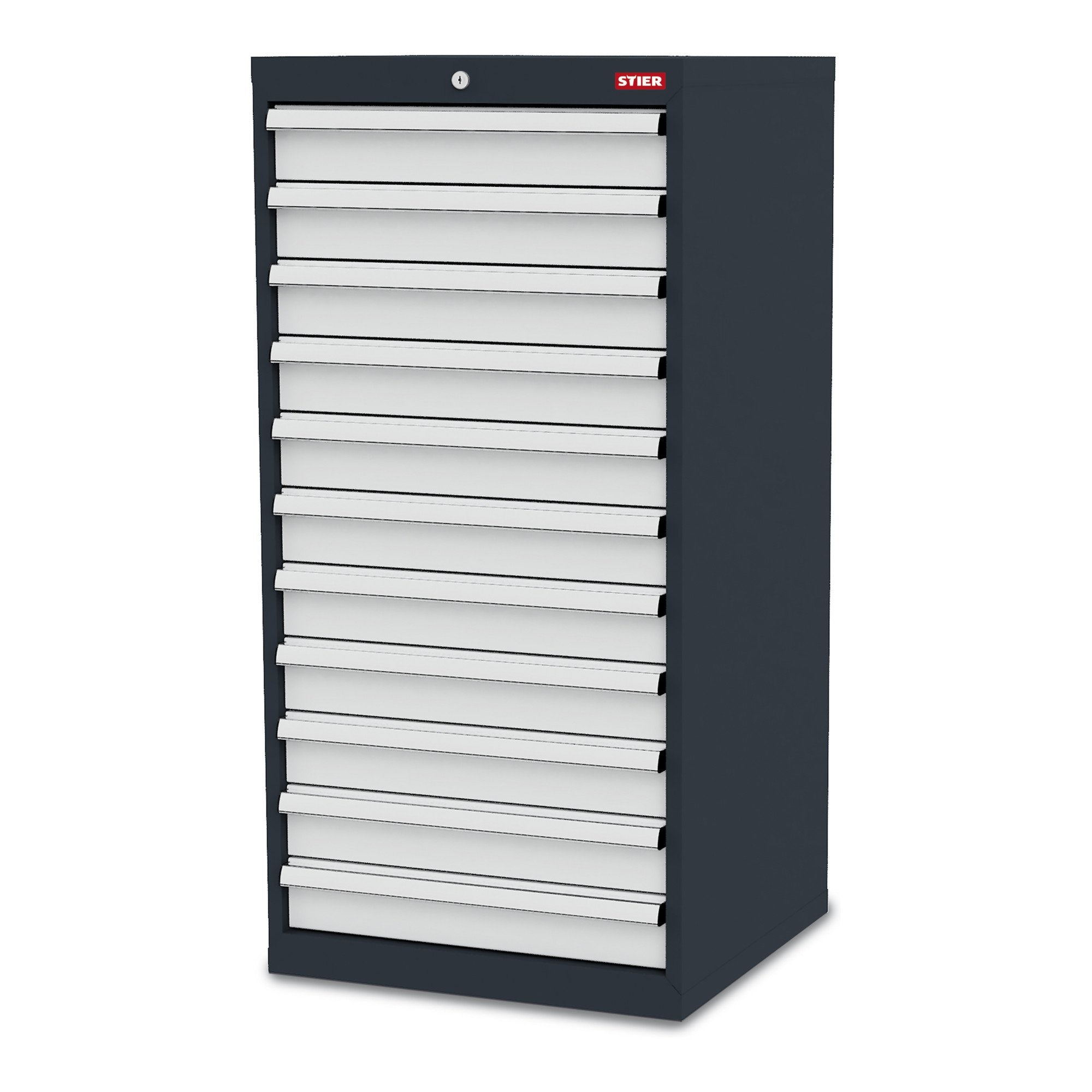 STIER drawer cabinet with 11 drawers WxDxH 600x575x1220 mm