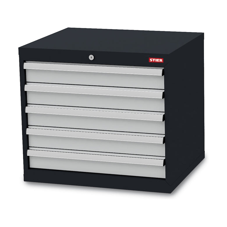 STIER drawer cabinet with 5 drawers WxDxH 600x575x620 mm