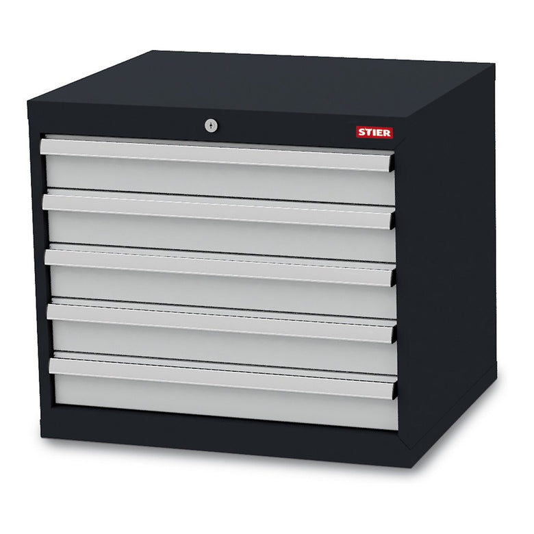 STIER Schubladenschrank mit 5 Schubladen BxTxH 600x575x620 mm