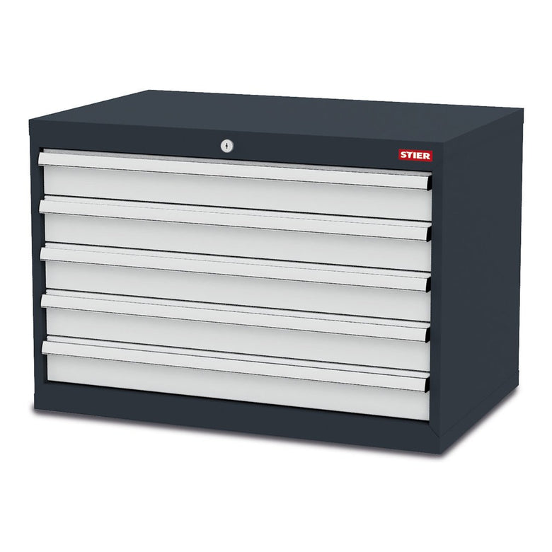 STIER Schubladenschrank mit 5 Schubladen BxTxH 600x575x620 mm