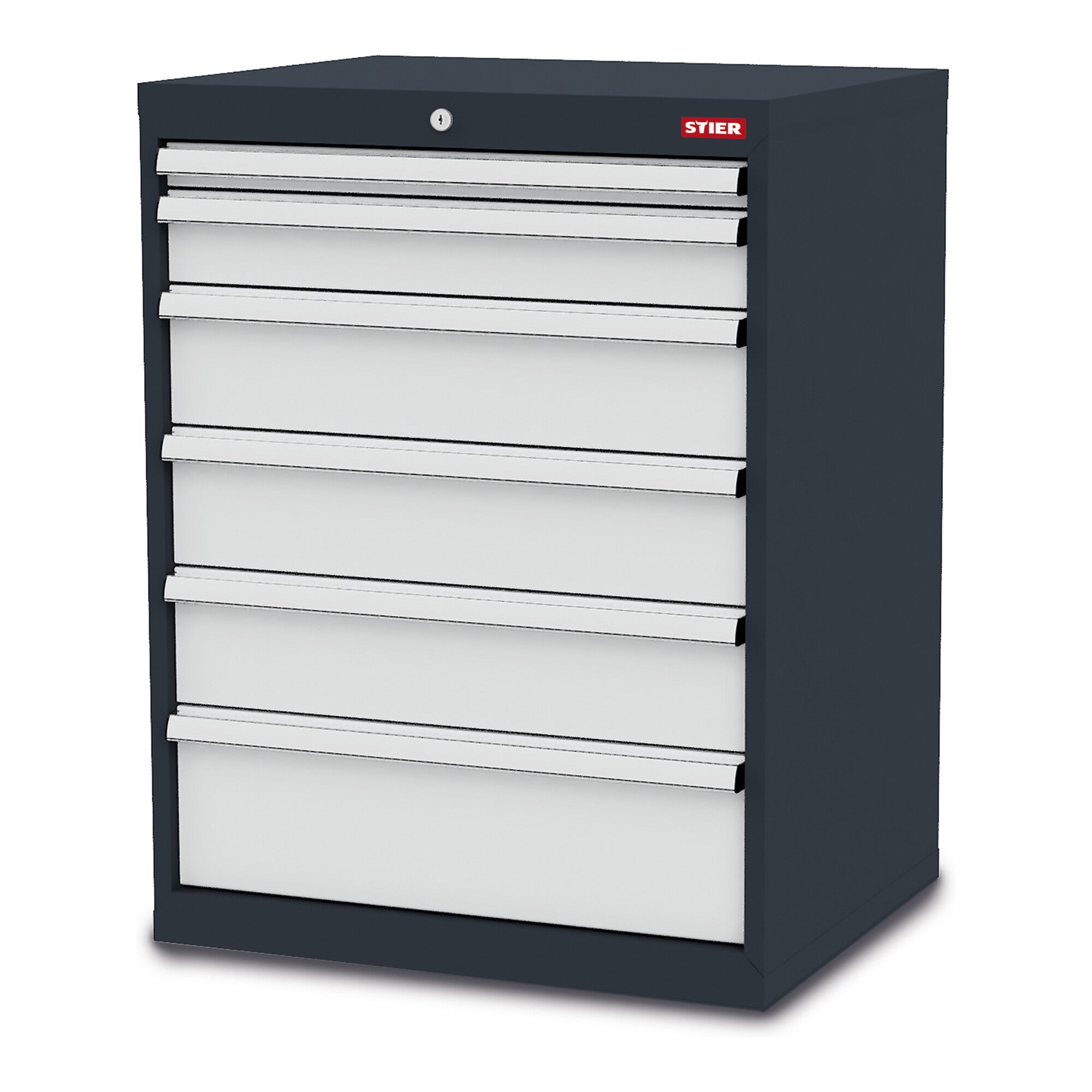 STIER drawer cabinet with 6 drawers WxDxH 700x575x920 mm